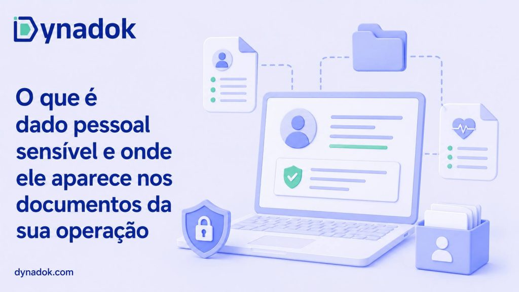 O que é dado pessoal sensível e onde ele aparece nos documentos da sua operação