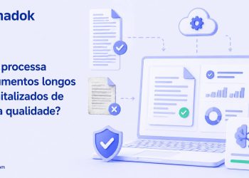 A IA processa documentos longos e digitalizados de baixa qualidade?