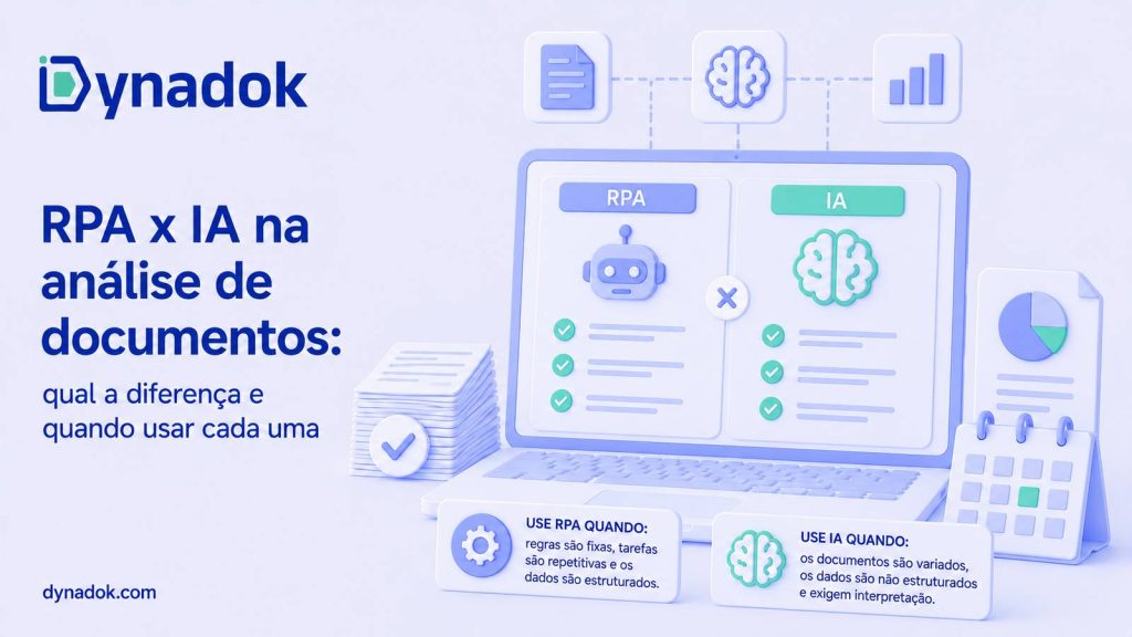 RPA x IA na análise de documentos: qual a diferença e quando usar cada uma