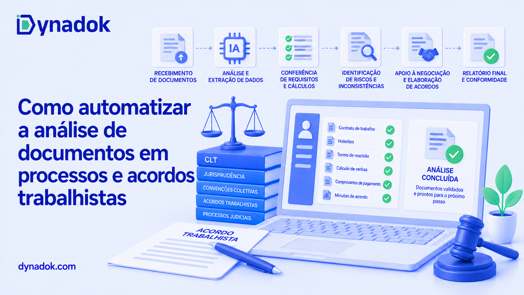 Como automatizar a análise de documentos em processos e acordos trabalhistas
