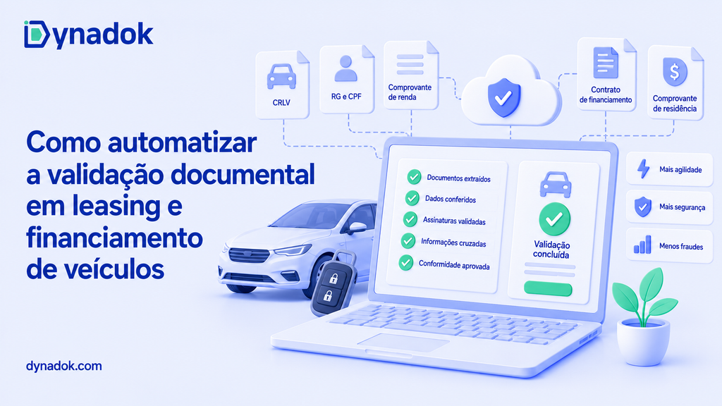 Como automatizar a validação documental em leasing e financiamento de veículos