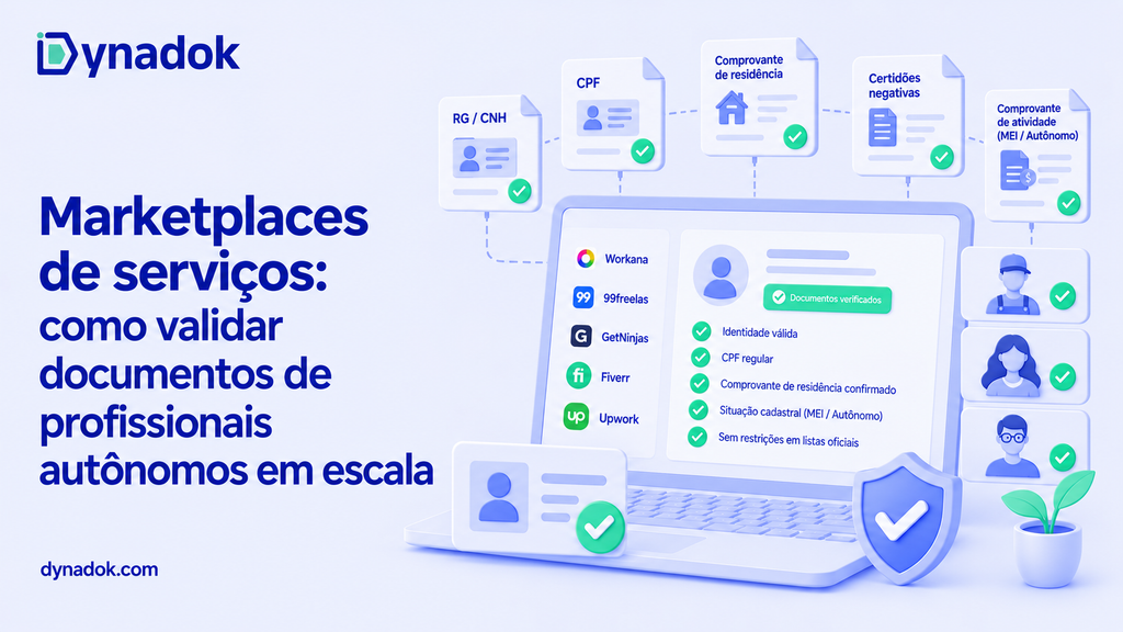 Marketplaces de serviços: como validar documentos de profissionais autônomos em escala