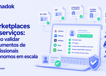 Marketplaces de serviços: como validar documentos de profissionais autônomos em escala