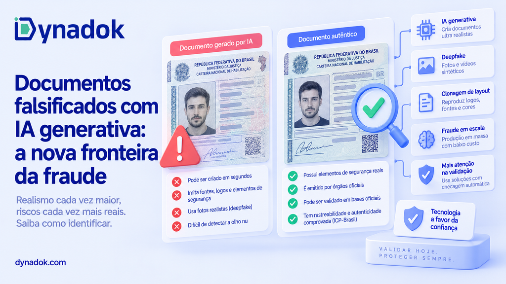 Documentos falsificados com IA generativa: a nova fronteira da fraude