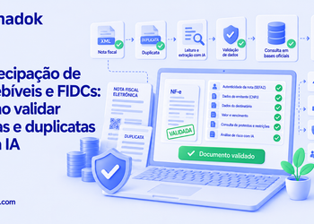 Antecipação de recebíveis e FIDCs: como validar notas e duplicatas com IA