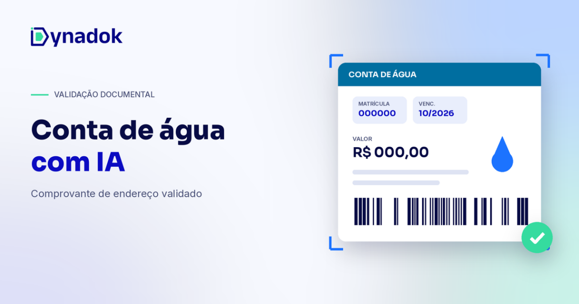 Conta de água como comprovante de endereço: como validar automaticamente com IA