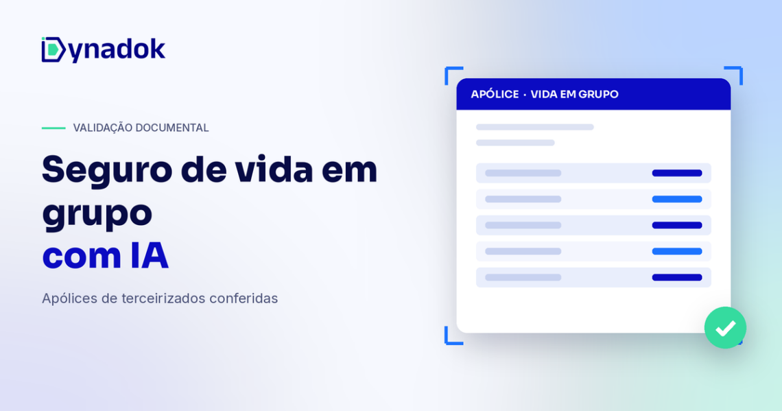 Validação de apólice de seguro de vida em grupo com IA: como conferir seguros de terceirizados