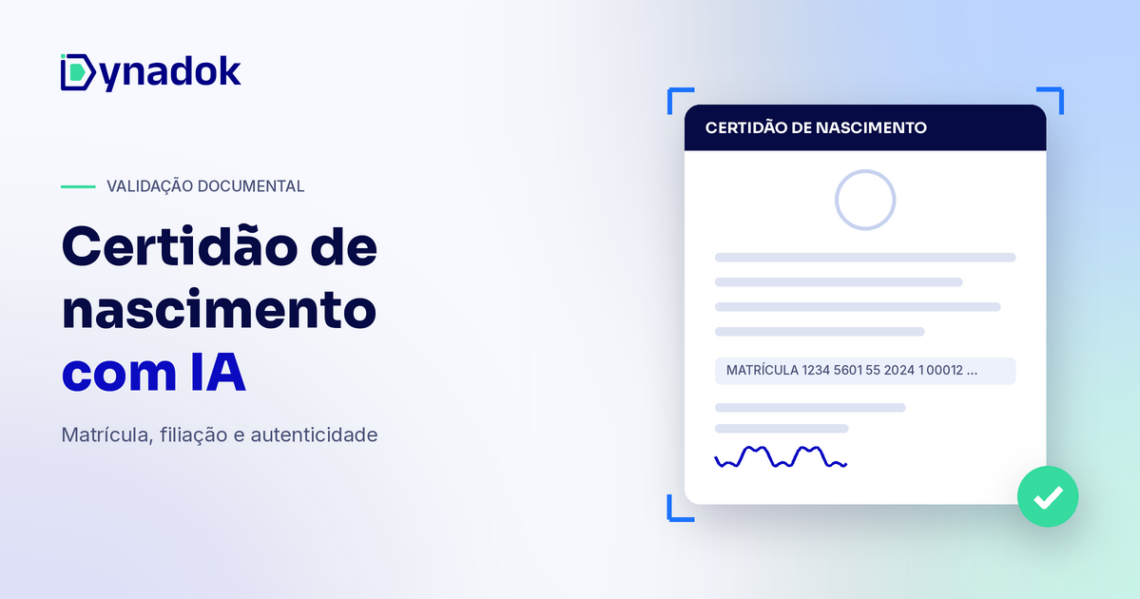 Validação de certidão de nascimento com IA: conferência automática de dados e autenticidade