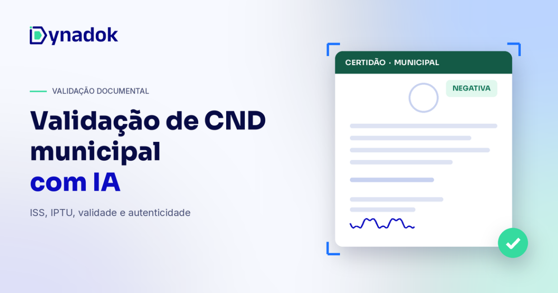 Validação de CND municipal com IA: como conferir certidões negativas municipais automaticamente