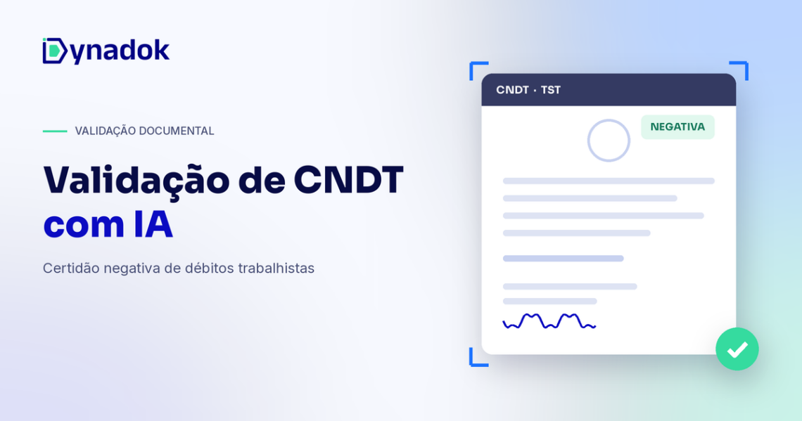 Validação de CNDT com IA: como conferir a certidão negativa de débitos trabalhistas