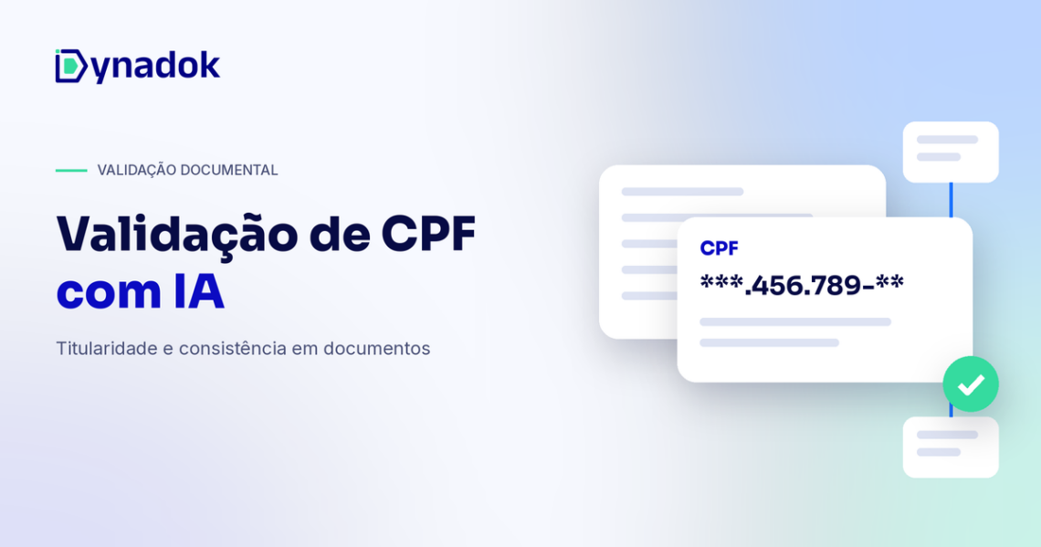 Validação de CPF em documentos com IA: conferência automática de titularidade e consistência