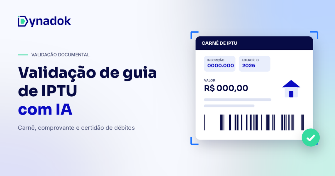 Validação de guia de IPTU com IA: como conferir carnês e comprovantes de pagamento automaticamente