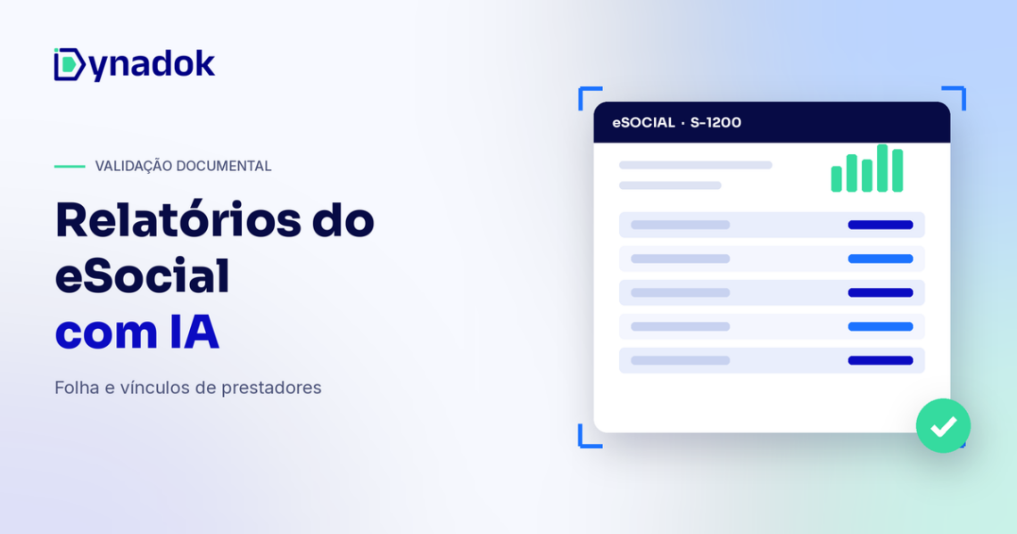Validação de relatórios do eSocial com IA: como conferir folha e vínculos de prestadores