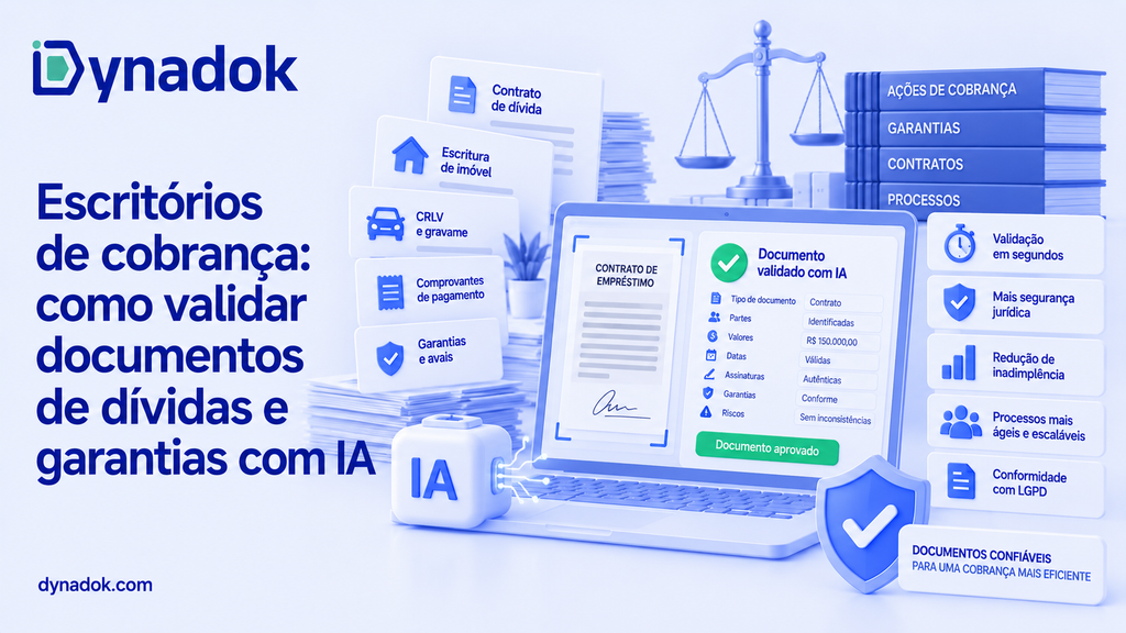 Escritórios de cobrança: como validar documentos de dívidas e garantias com IA