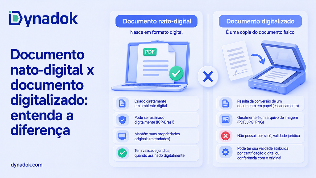 Documento nato-digital x documento digitalizado: entenda a diferença