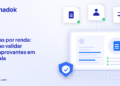 Capa do blog Dynadok com ícones de validação de documentos: Cotas por renda no vestibular: como validar comprovantes socioeconômicos em escala