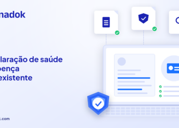 Capa do blog Dynadok com ícones de validação de documentos: Declaração de saúde e doença preexistente: como analisar documentos na contratação