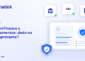 Capa do blog Dynadok com ícones de validação de documentos: Open Finance x documentos: quando o dado substitui o comprovante e quando não