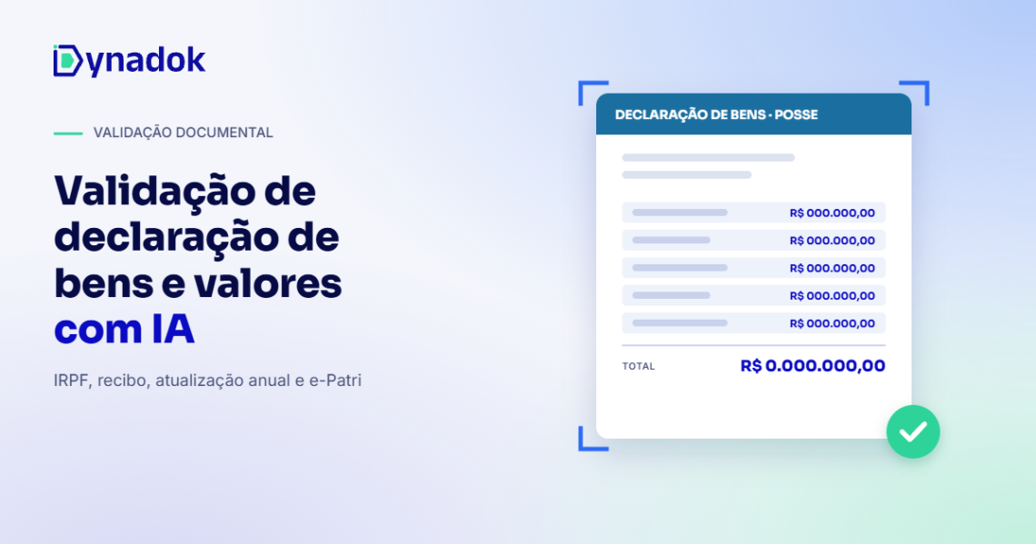 Validação de declaração de bens e valores com IA: como conferir a documentação de posse de servidores