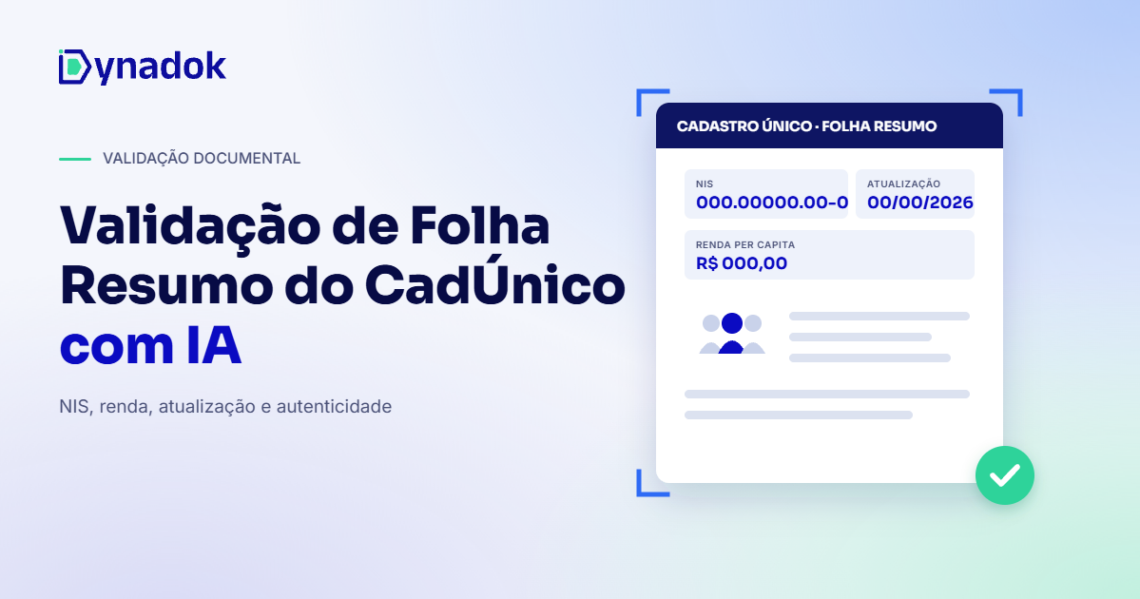 Validação de Folha Resumo do CadÚnico com IA: como conferir NIS, renda e atualização cadastral